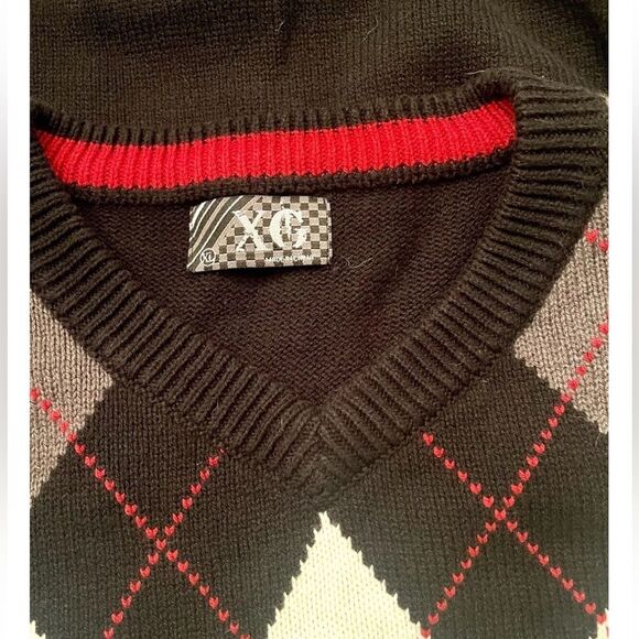XG mens Classic sweaters XL Black And White Runs Smaller See Measurements - Picture 4 of 5
